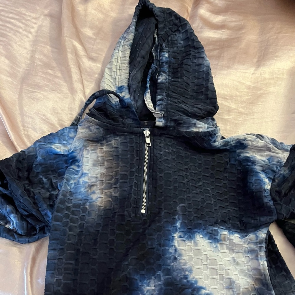 The Dye blue pullover hoodie